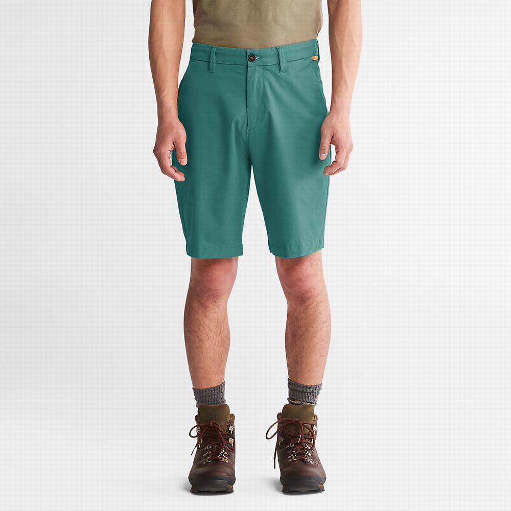 Timberland Squam Lake Stretch Chino Şort Erkek Yeşil | TR-1645R