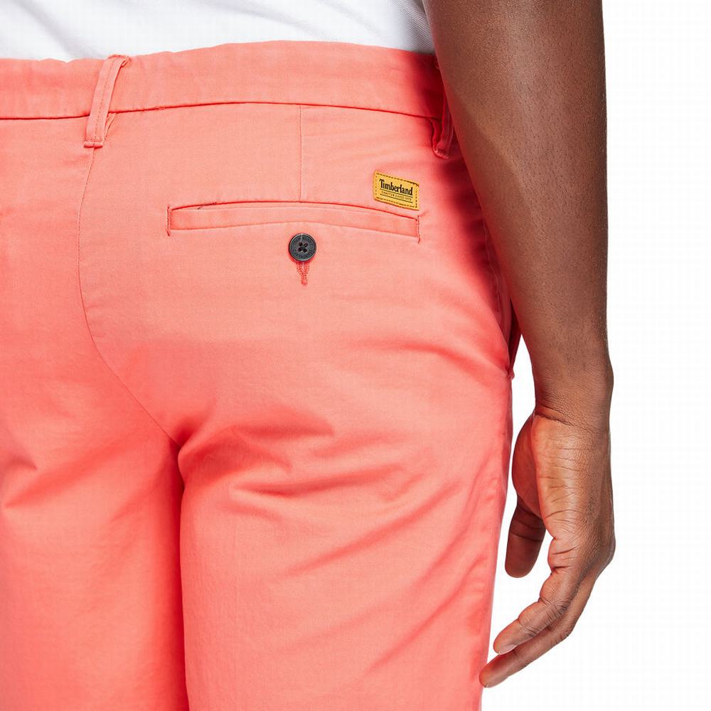 Timberland Squam Lake Stretch Chino Şort Erkek Kırmızı | TR-1704F