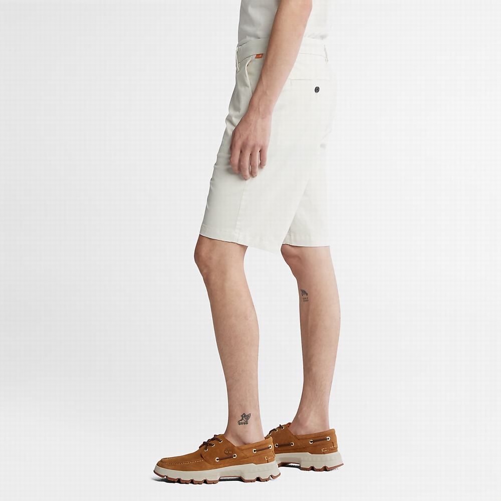 Timberland Squam Lake Stretch Chino Şort Erkek Beyaz | TR-4038Q
