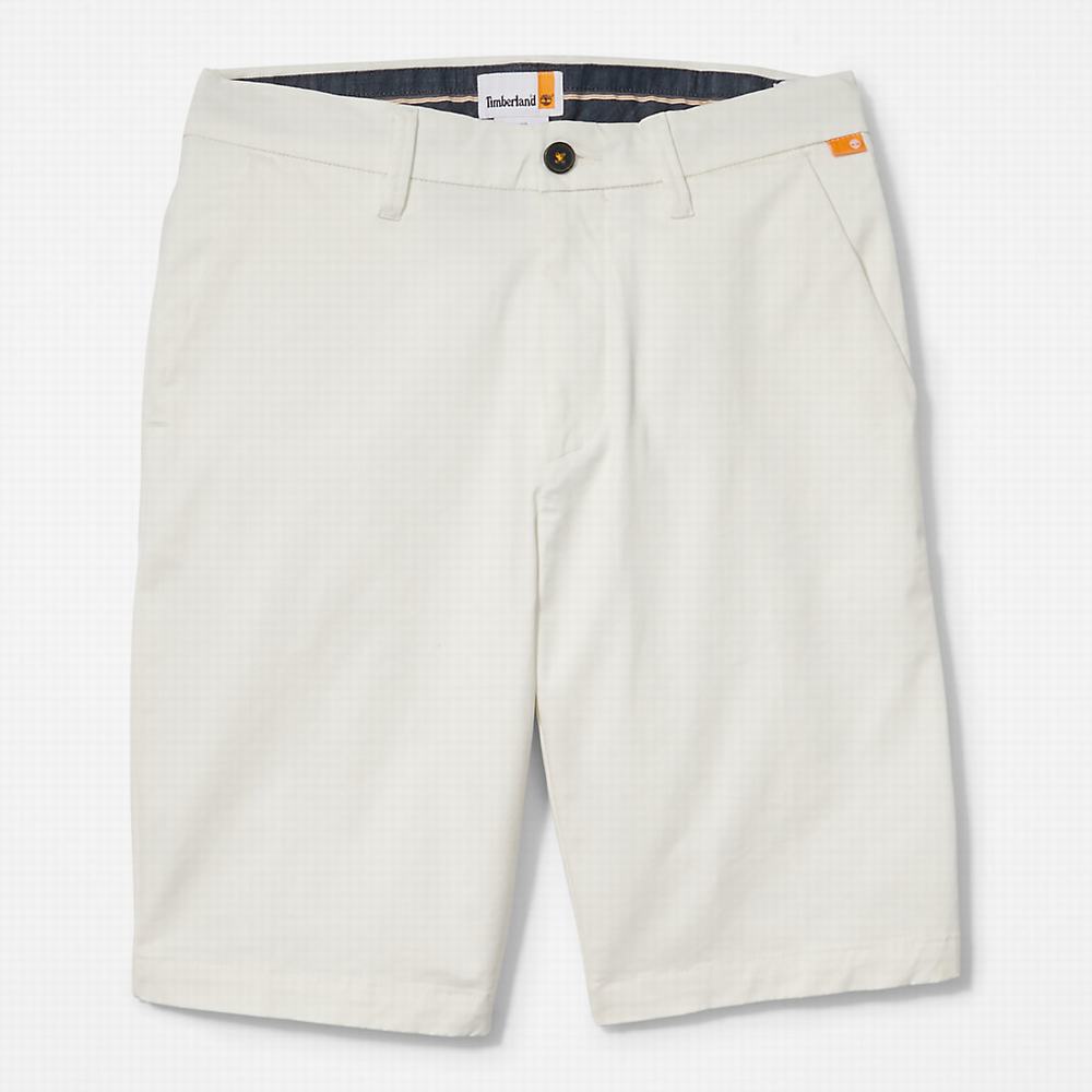 Timberland Squam Lake Stretch Chino Şort Erkek Beyaz | TR-4038Q