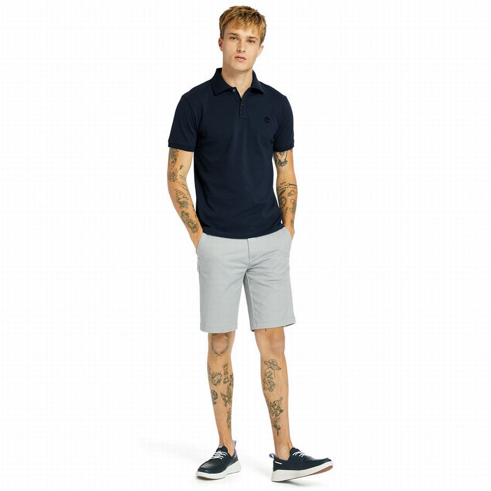 Timberland Squam Lake Stretch Chino Şort Erkek Gri | TR-7421G