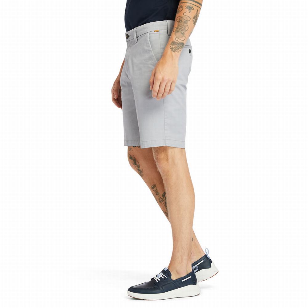 Timberland Squam Lake Stretch Chino Şort Erkek Gri | TR-7421G