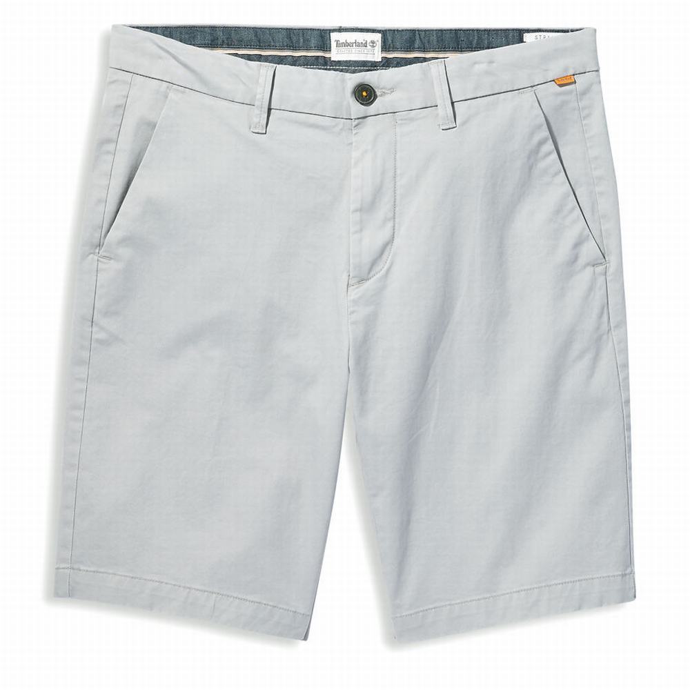Timberland Squam Lake Stretch Chino Şort Erkek Gri | TR-7421G