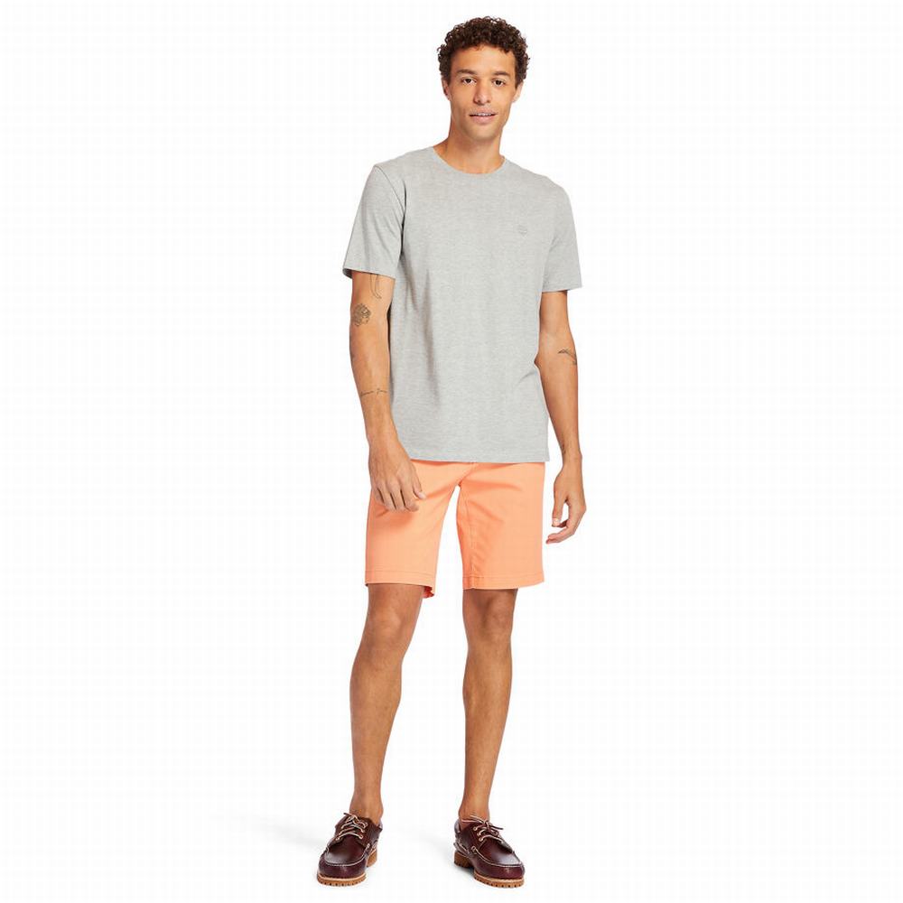 Timberland Squam Lake Stretch Chino Şort Erkek Turuncu | TR-9175Y