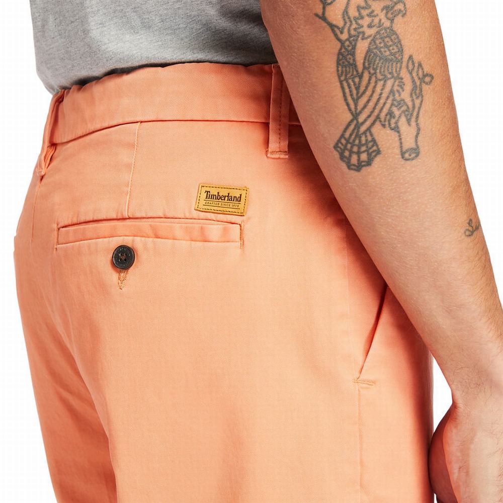Timberland Squam Lake Stretch Chino Şort Erkek Turuncu | TR-9175Y