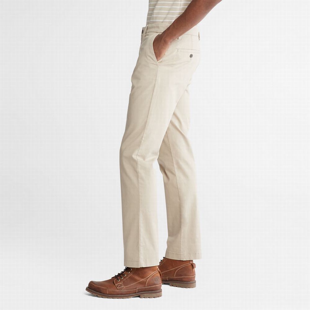 Timberland Squam Lake Stretch Chinos Pantolon Erkek Bej Rengi | TR-3174X