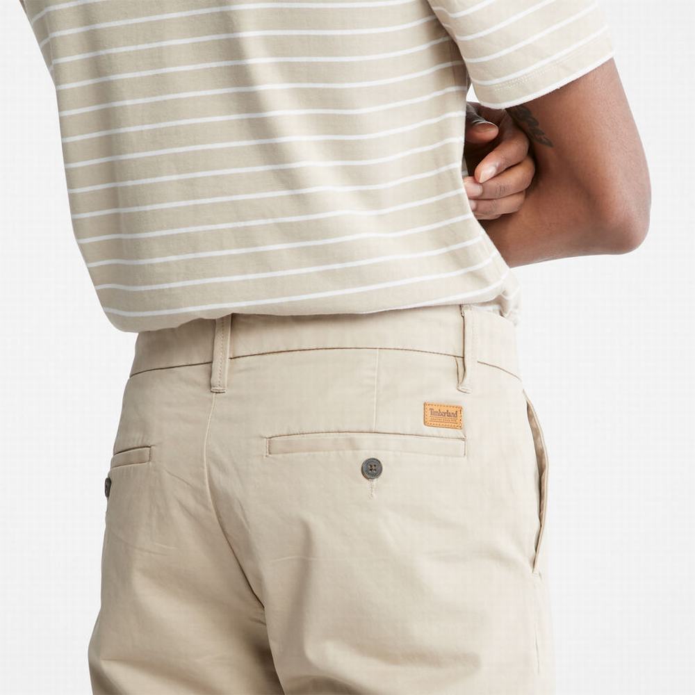 Timberland Squam Lake Stretch Chinos Pantolon Erkek Bej Rengi | TR-3174X