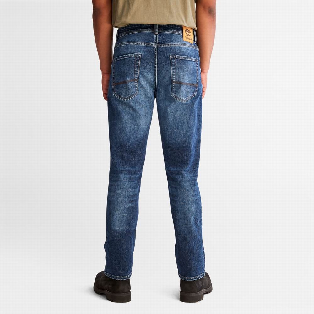 Timberland Squam Lake Stretch Denim Kot Pantolon Erkek Indigo | TR-4679P