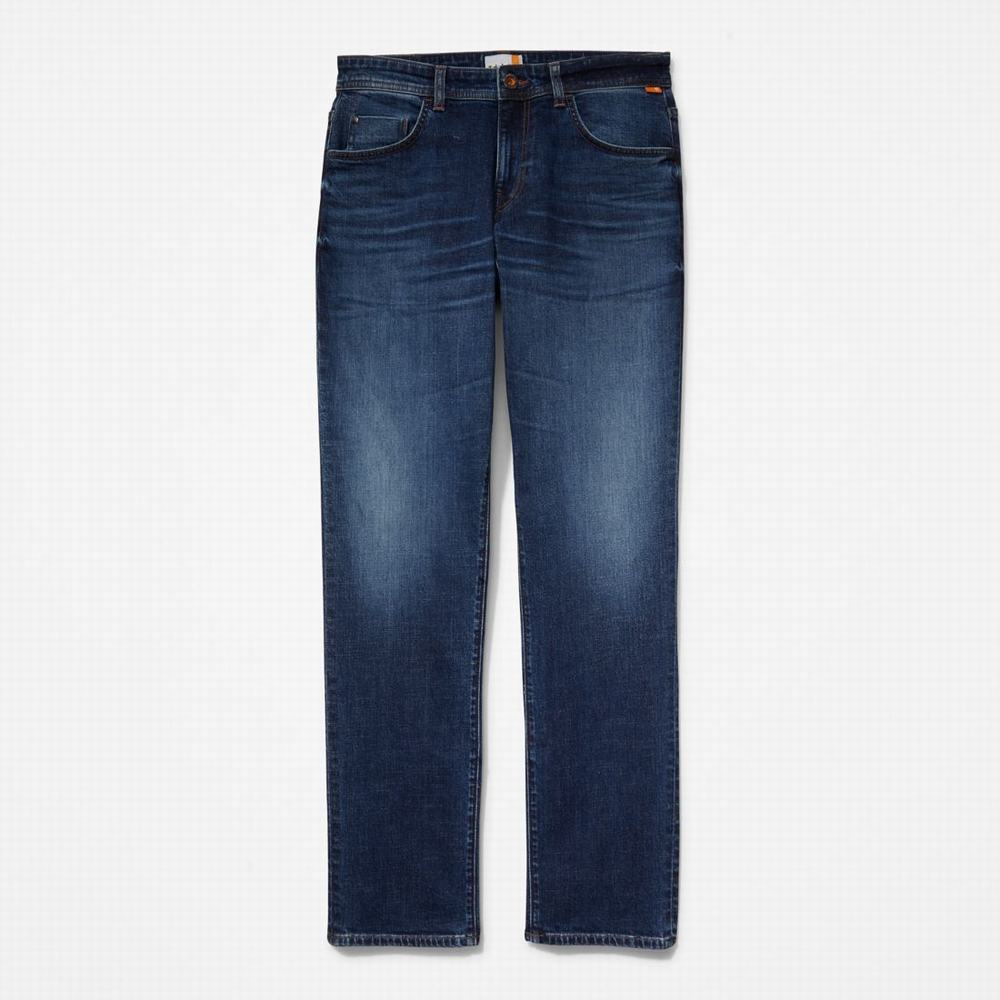Timberland Squam Lake Stretch Denim Kot Pantolon Erkek Indigo | TR-4679P