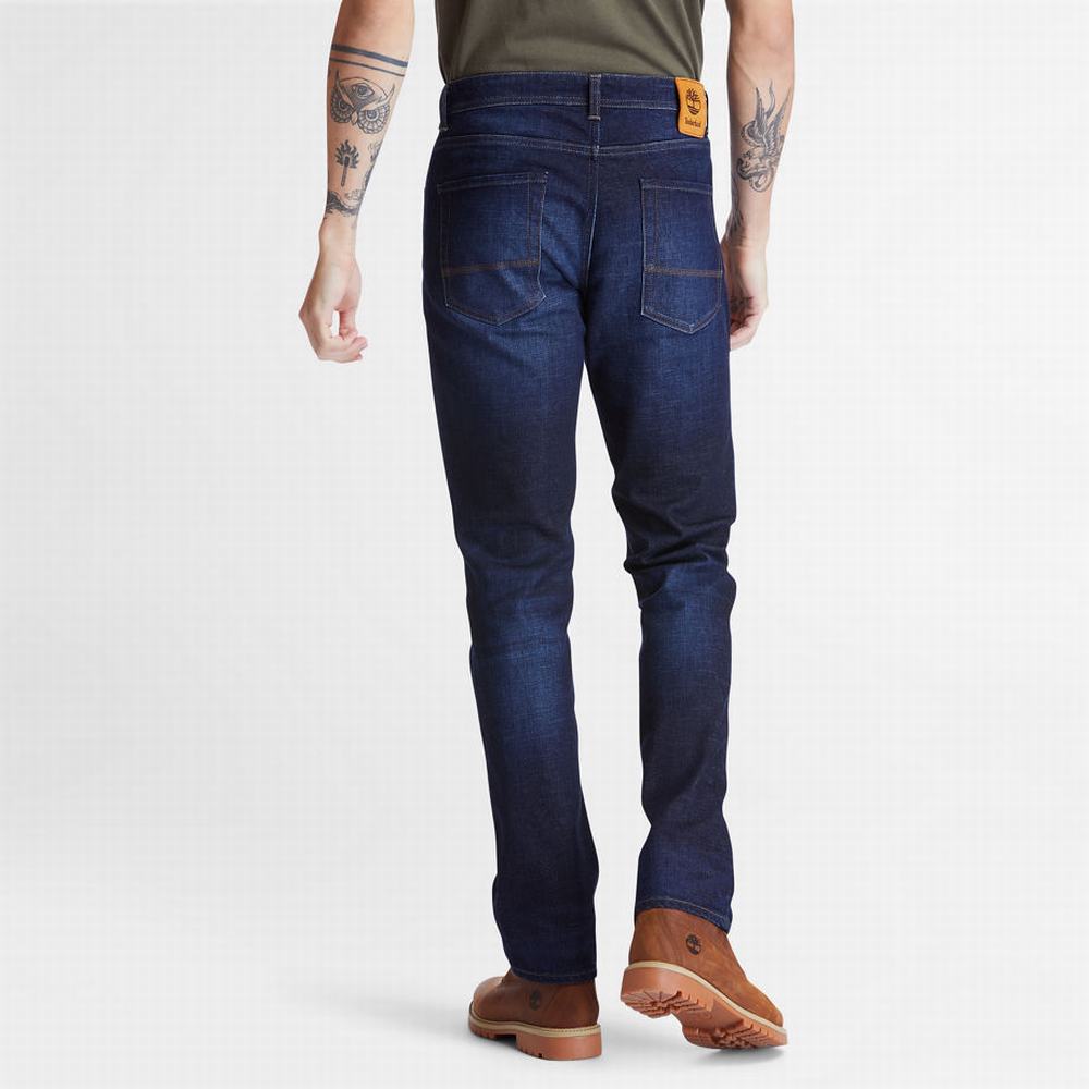 Timberland Squam Lake Stretch Kot Pantolon Erkek Koyu Mavi | TR-2946K