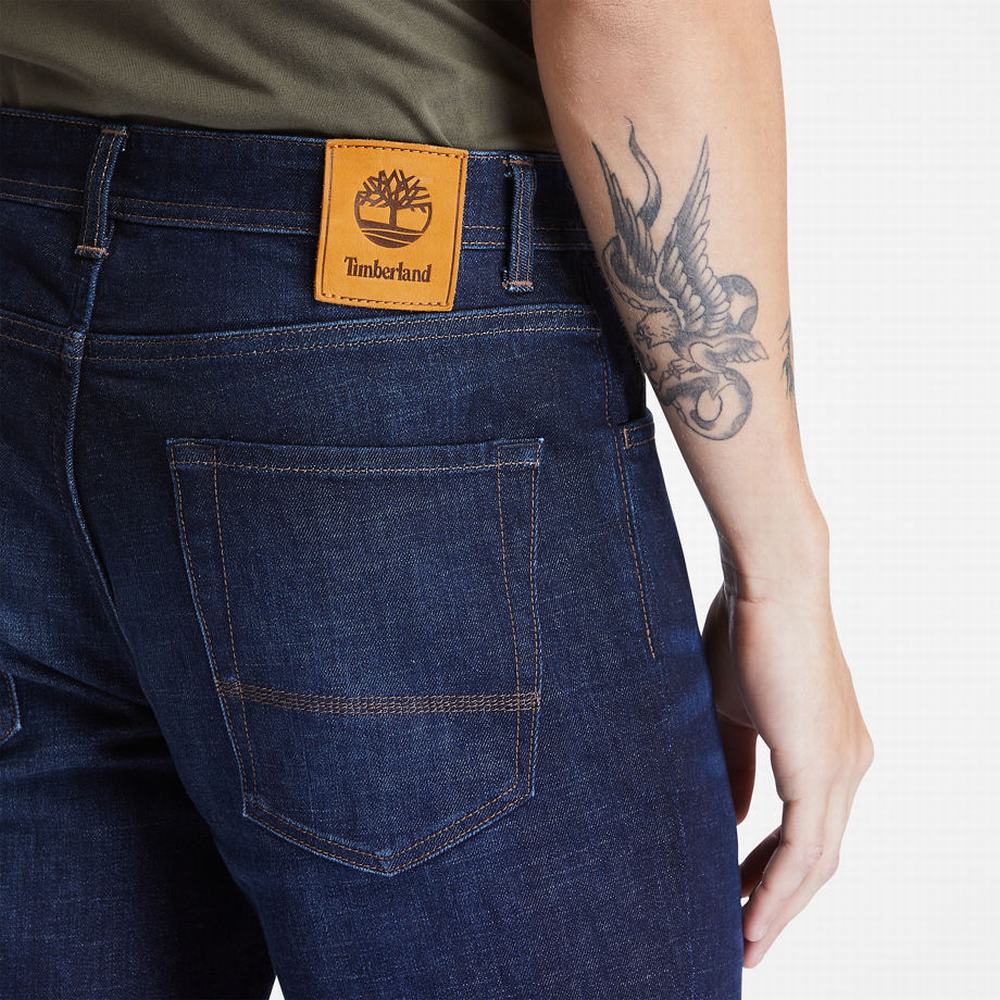 Timberland Squam Lake Stretch Kot Pantolon Erkek Koyu Mavi | TR-2946K