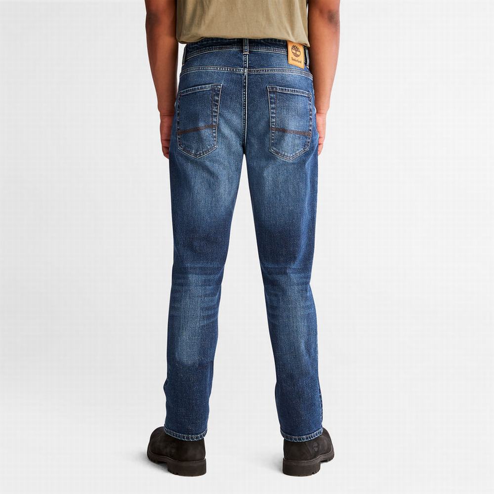 Timberland Squam Lake Stretch Kot Pantolon Erkek Mavi | TR-3145Z
