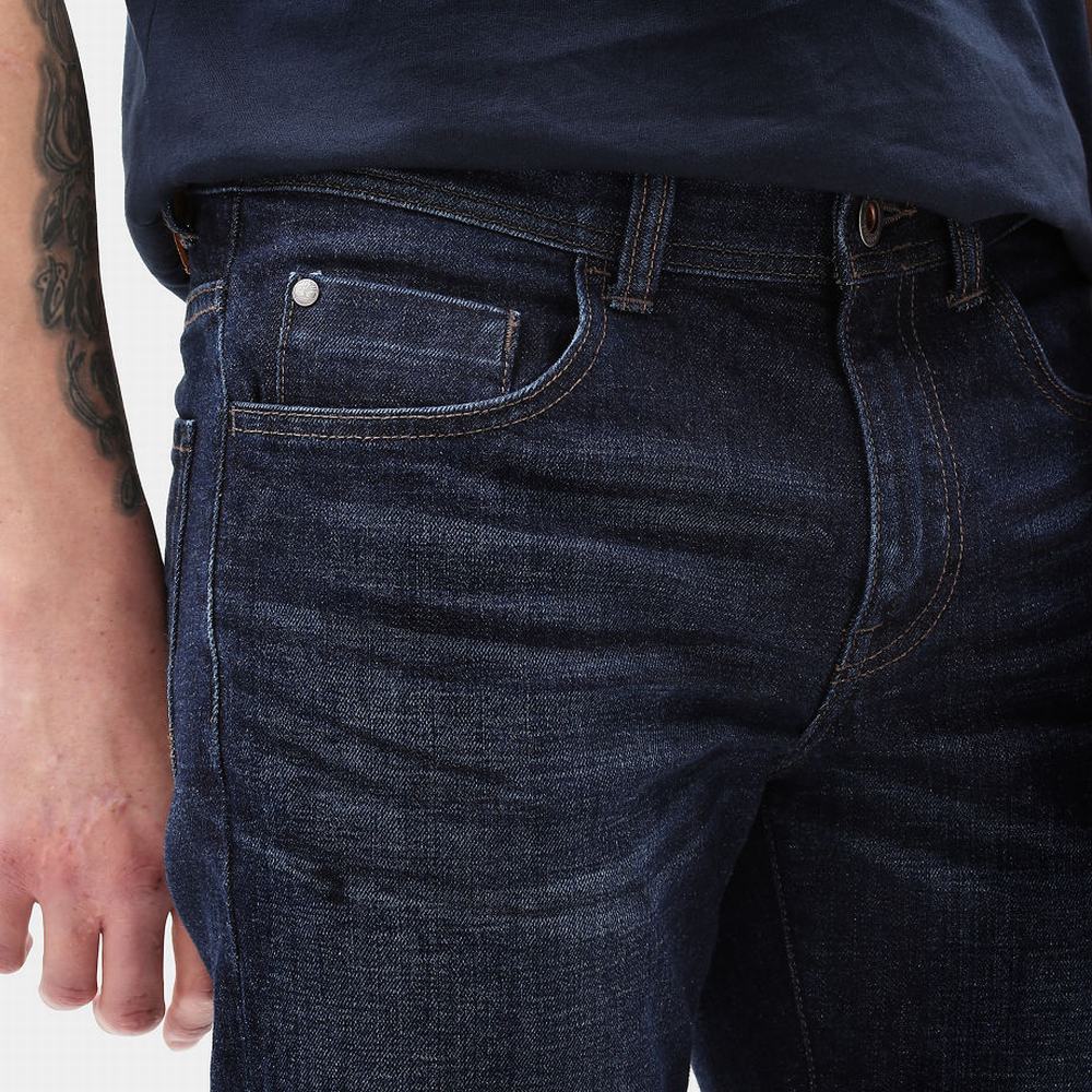 Timberland Squam Lake Stretch Kot Pantolon Erkek Koyu Mavi | TR-7931L
