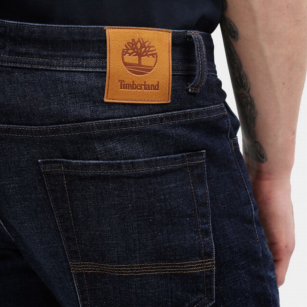 Timberland Squam Lake Stretch Kot Pantolon Erkek Koyu Mavi | TR-7931L