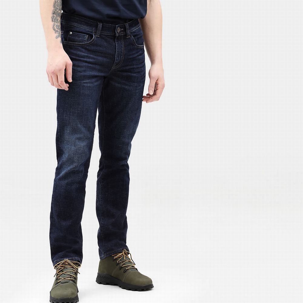 Timberland Squam Lake Stretch Kot Pantolon Erkek Koyu Mavi | TR-7931L