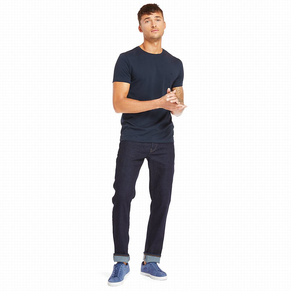 Timberland Squam Lake Stretch Kot Pantolon Erkek Indigo | TR-8196Z