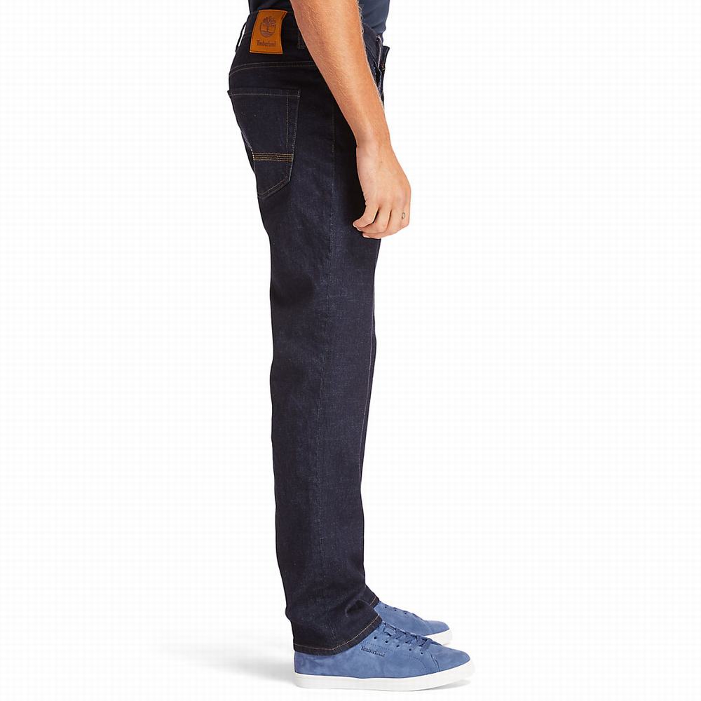Timberland Squam Lake Stretch Kot Pantolon Erkek Indigo | TR-8196Z