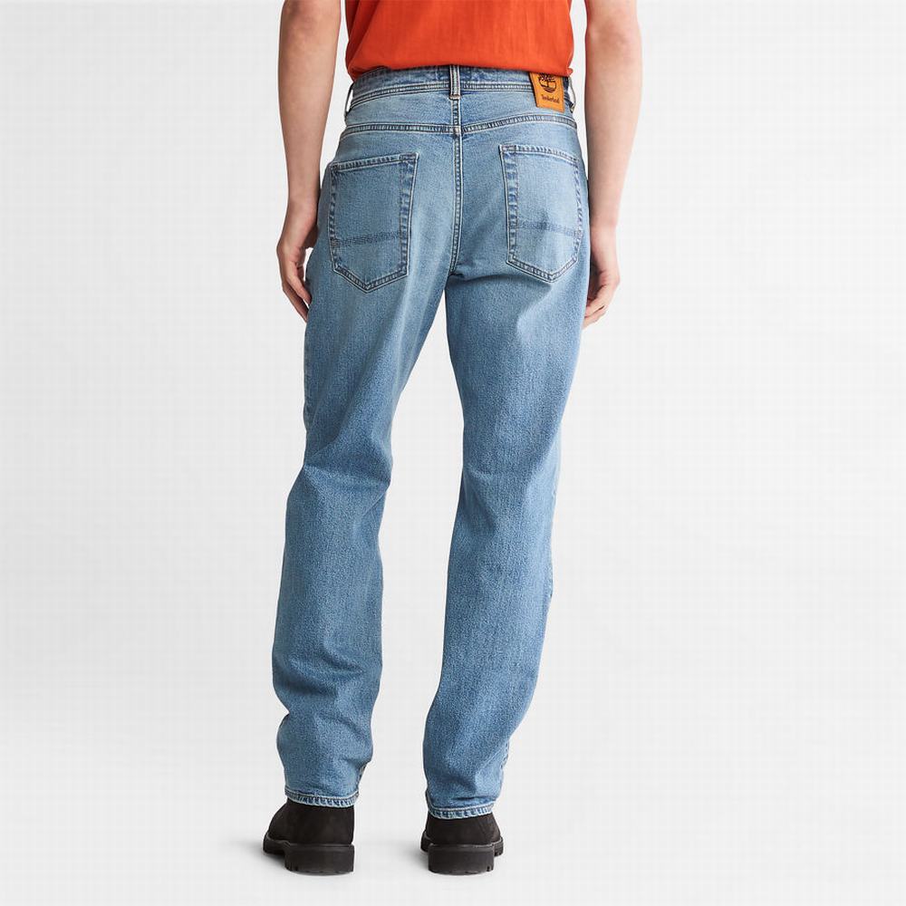 Timberland Squam Lake Stretch Kot Pantolon Erkek Açık Mavi | TR-9415J