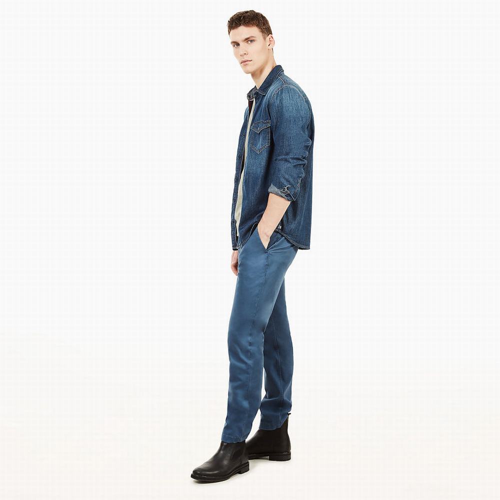 Timberland Squam Lake Twill Chinos Pantolon Erkek Indigo | TR-6438Y