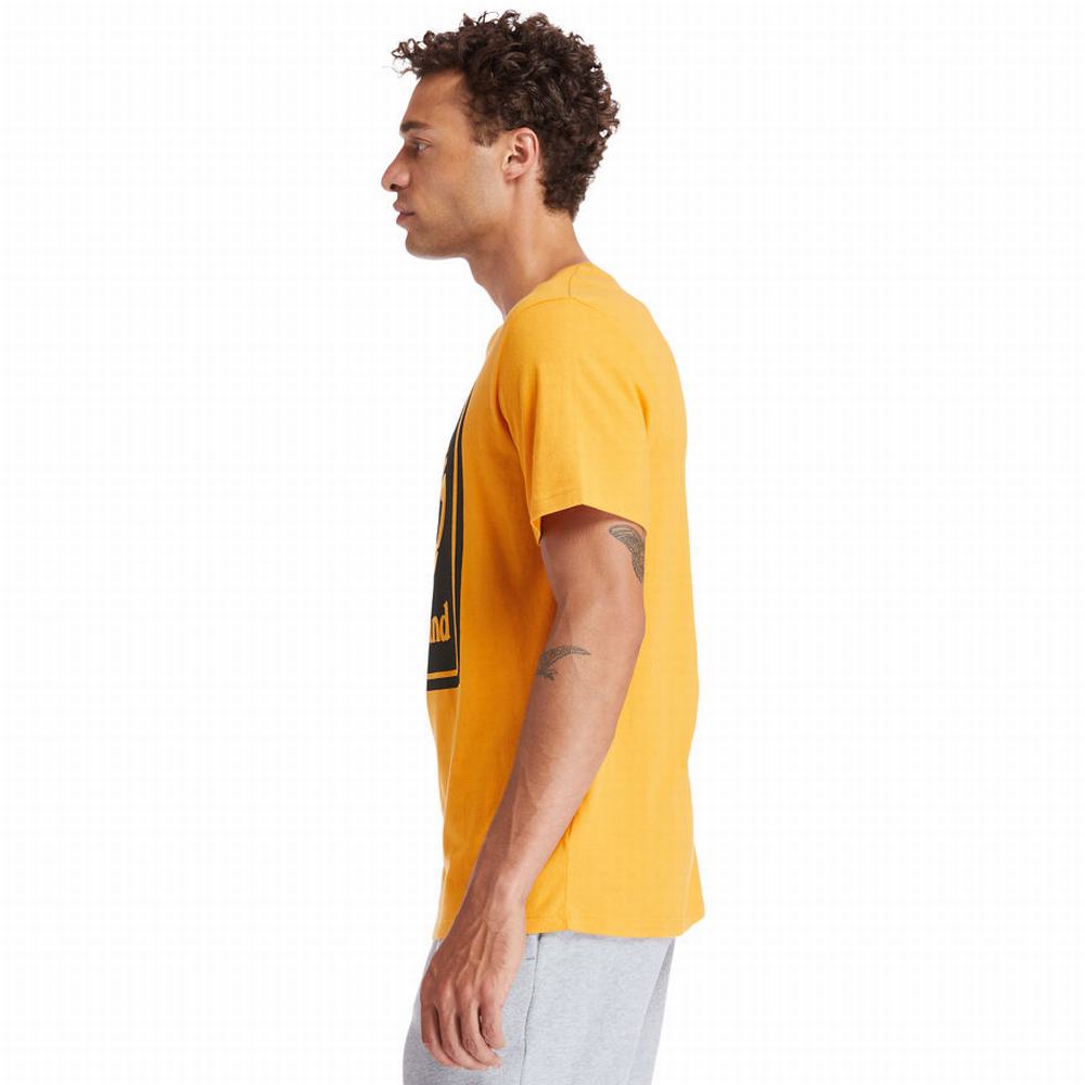 Timberland Stack Logo Tişört Kadın Turuncu | TR-7820F