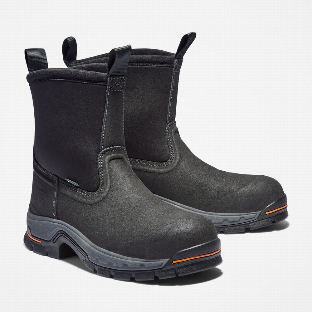 Timberland Stockdale Pull On Alloy Burunlu Waterproof Iş Botu Erkek Siyah | TR-0856K