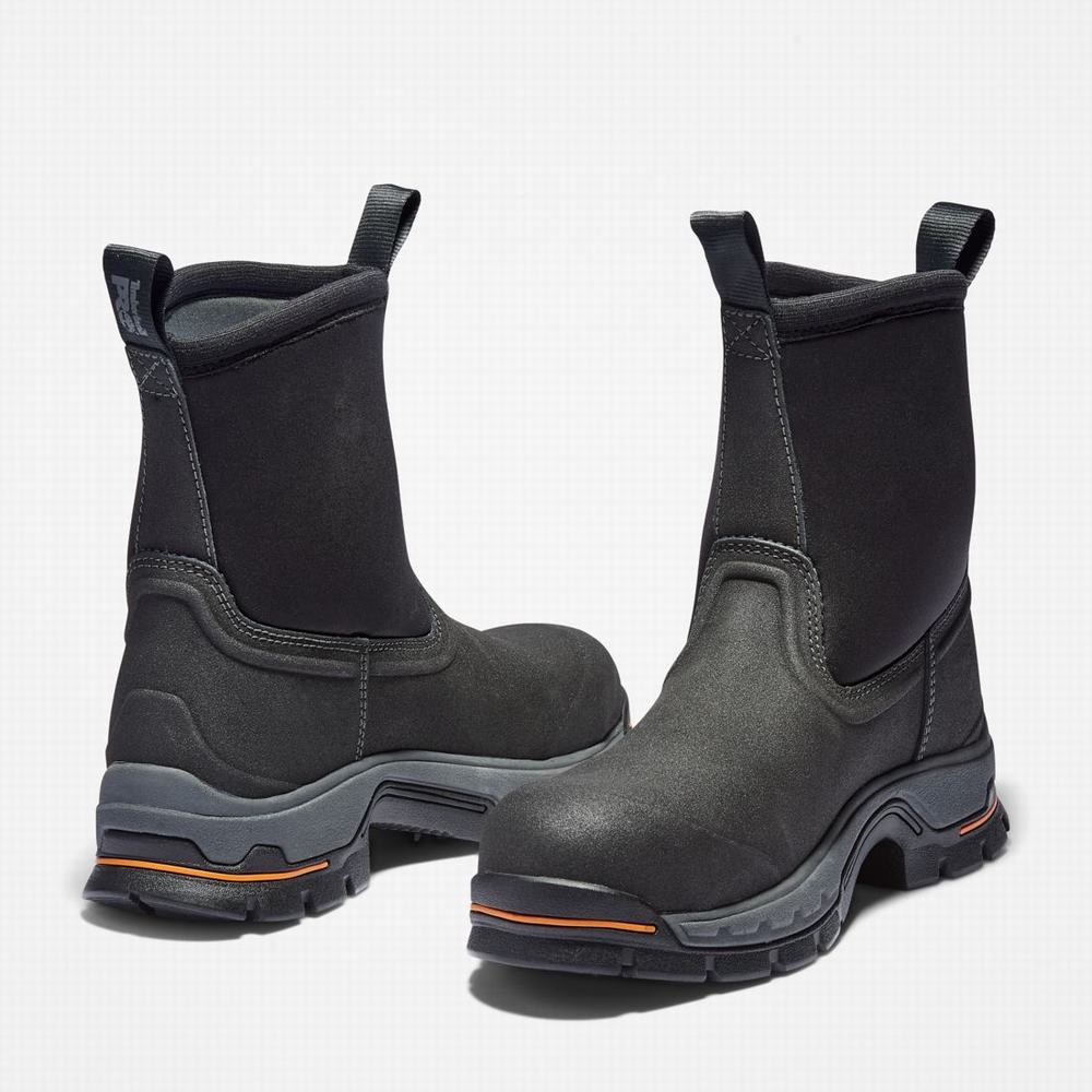 Timberland Stockdale Pull On Alloy Burunlu Waterproof Iş Botu Erkek Siyah | TR-0856K