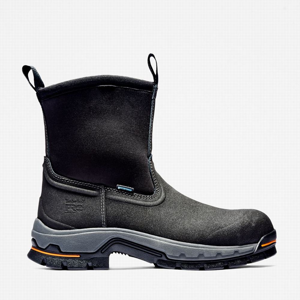 Timberland Stockdale Pull On Alloy Burunlu Waterproof Iş Botu Erkek Siyah | TR-0856K