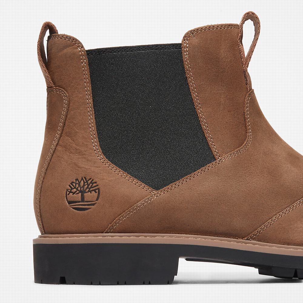 Timberland Stormbucks Chelsea Chelsea Bot Erkek Açık Kahverengi | TR-9287H