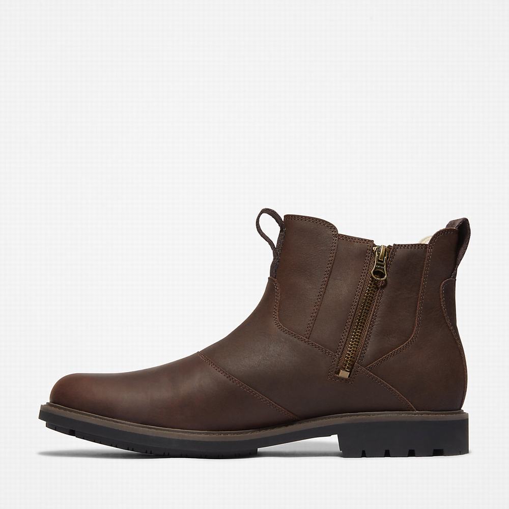 Timberland Stormbucks Chelsea Chelsea Bot Erkek Koyu Kahverengi | TR-9871F