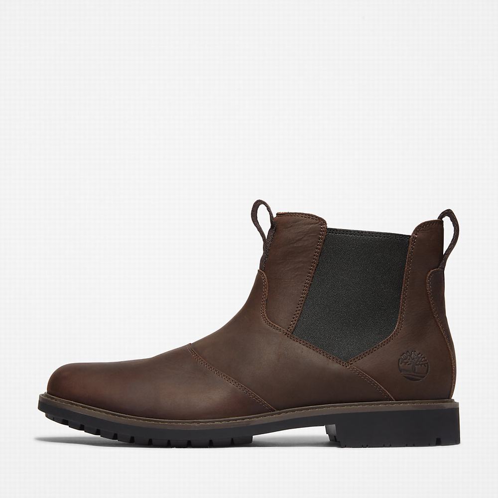 Timberland Stormbucks Chelsea Chelsea Bot Erkek Koyu Kahverengi | TR-9871F
