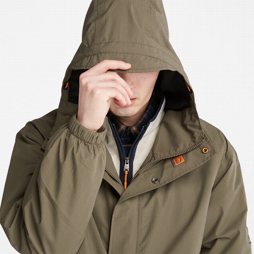 Timberland Stow-and-Go Anorak Ceket Erkek Koyu Yeşil | TR-8714P