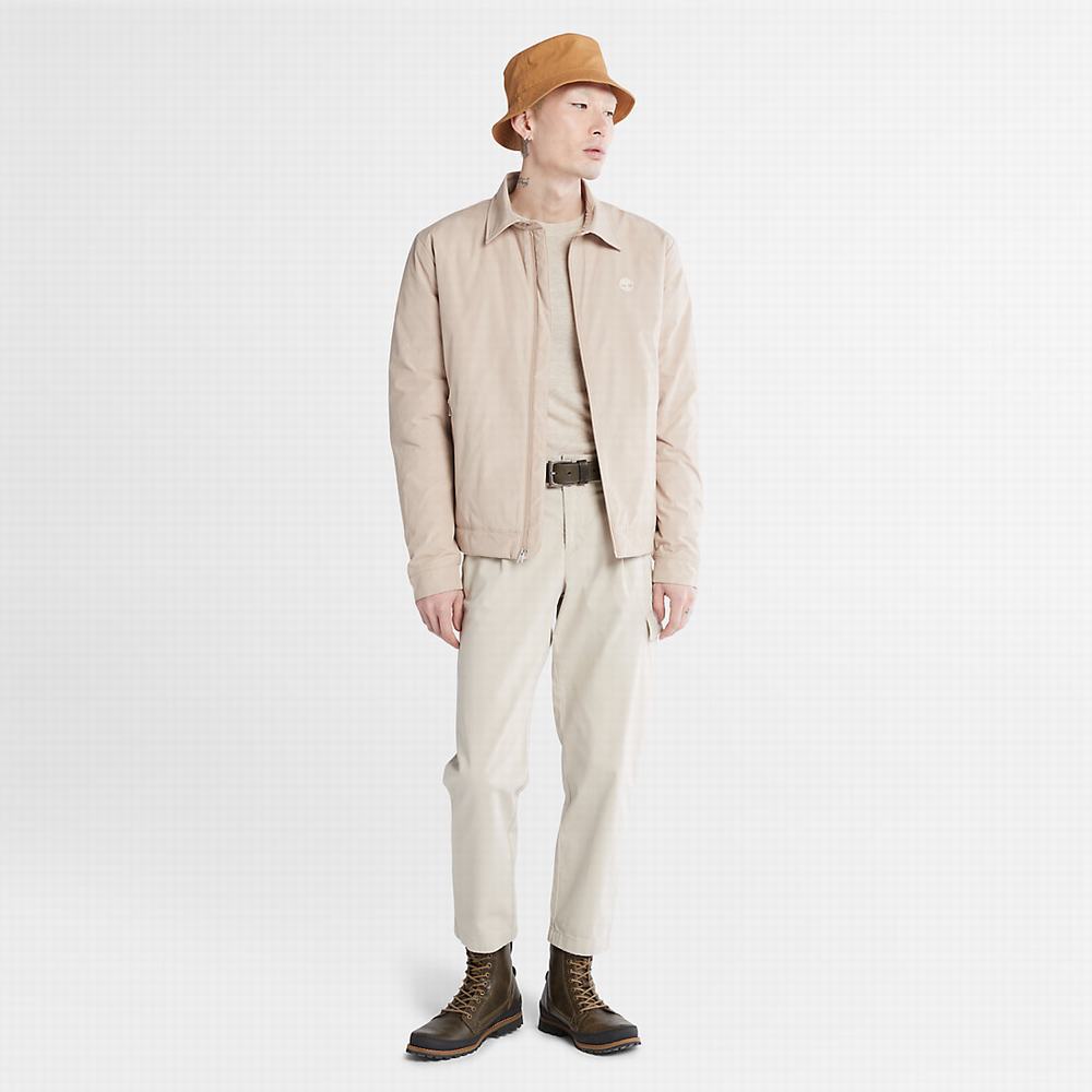 Timberland Stratham Winter Bomber Ceket Erkek Bej Rengi | TR-3170B