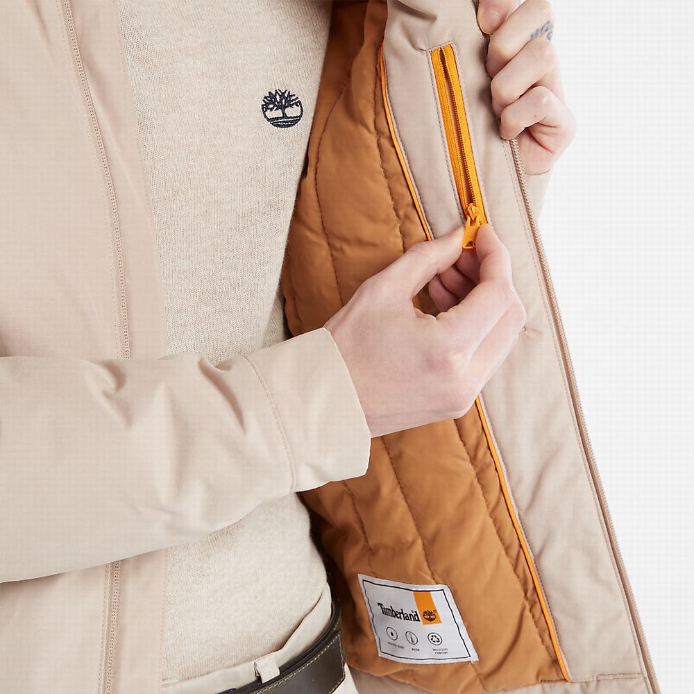 Timberland Stratham Winter Bomber Ceket Erkek Bej Rengi | TR-3170B