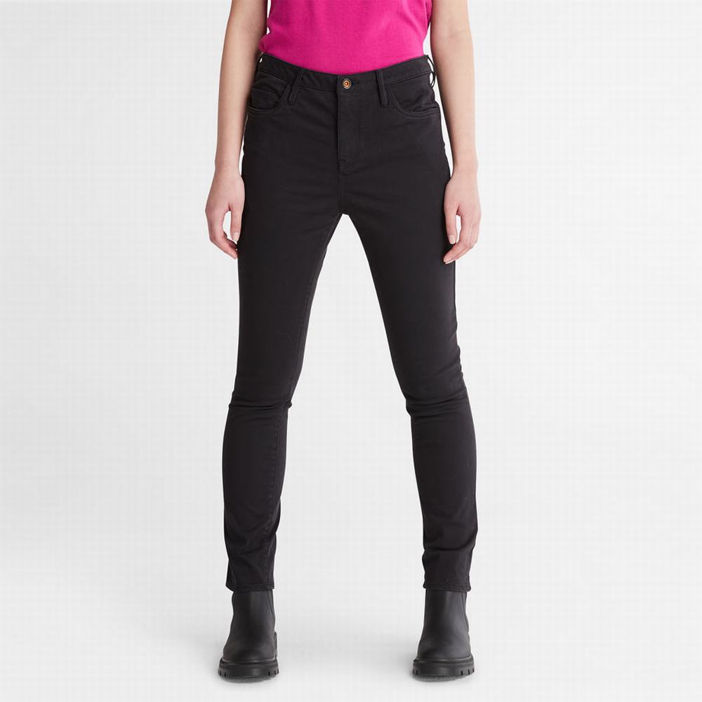 Timberland Stretch Chino Pantolon Kadın Siyah | TR-1640T