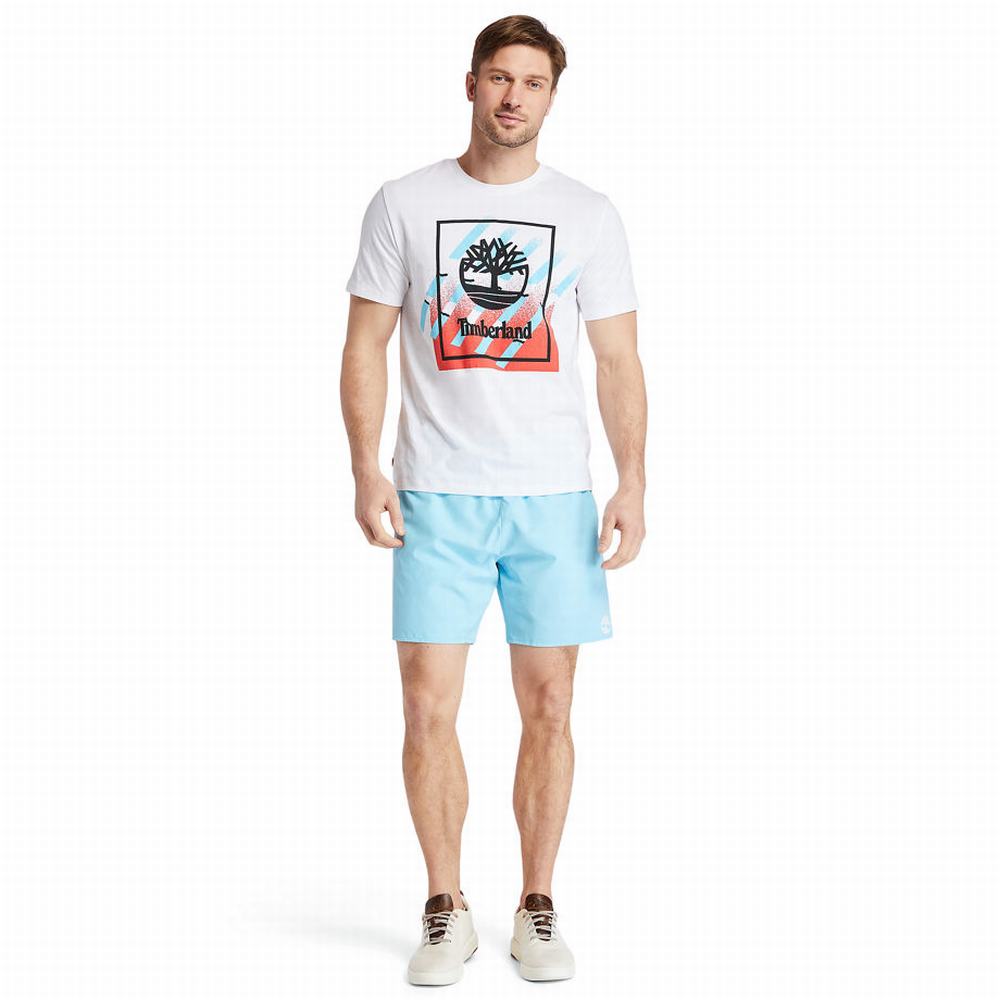 Timberland Sunapee Lake Solid-colour Swim Şort Erkek Mavi | TR-0671B
