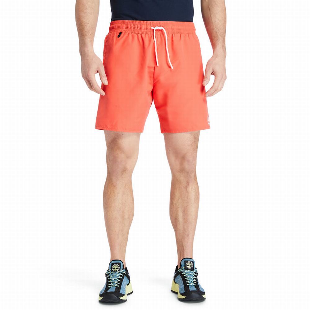 Timberland Sunapee Lake Solid-colour Swim Şort Erkek Kırmızı | TR-6759N