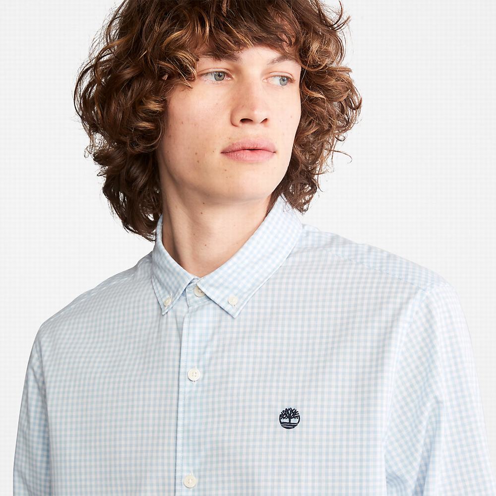 Timberland Suncook River Gingham Gömlek Erkek Mavi | TR-2458M