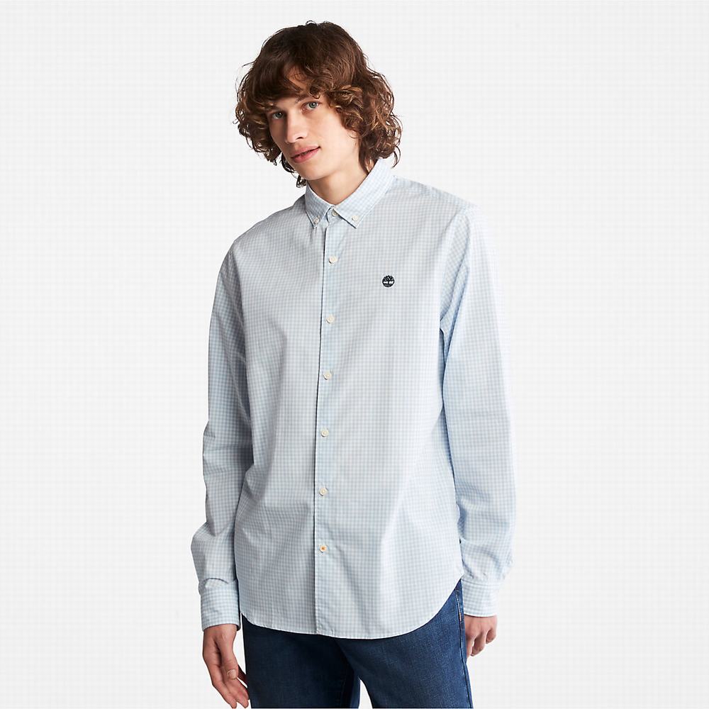 Timberland Suncook River Gingham Gömlek Erkek Mavi | TR-2458M