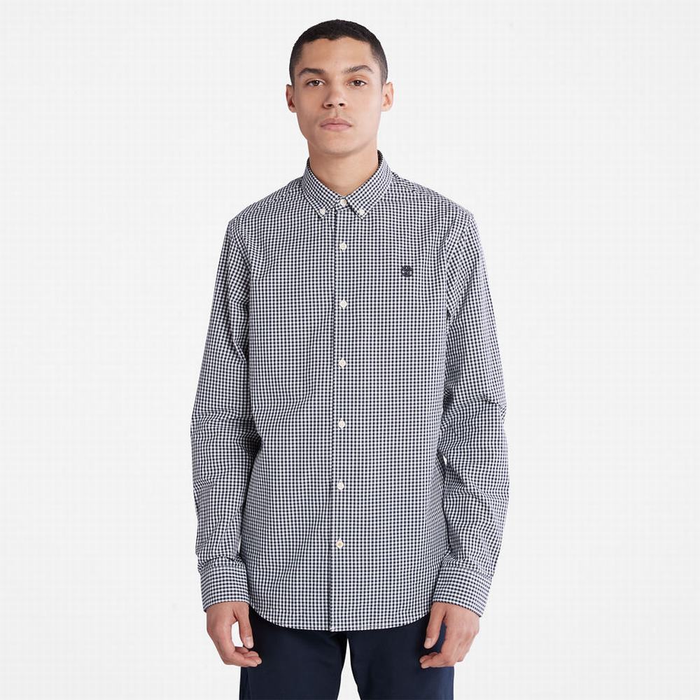 Timberland Suncook River Gingham Gömlek Erkek Lacivert | TR-9564N