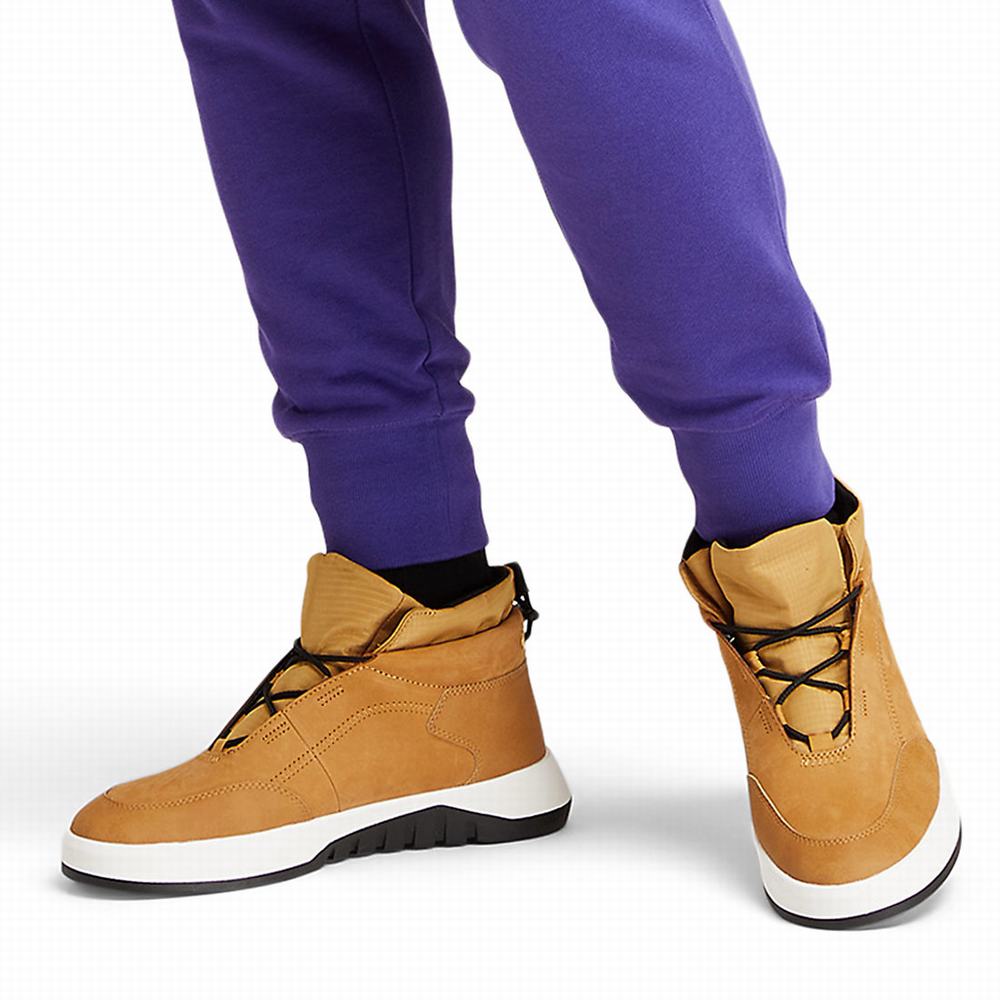 Timberland Supaway Leather Chukka Bot Erkek Sarı | TR-0496B