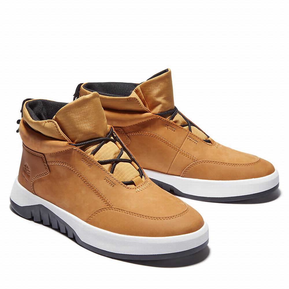 Timberland Supaway Leather Chukka Bot Erkek Sarı | TR-0496B