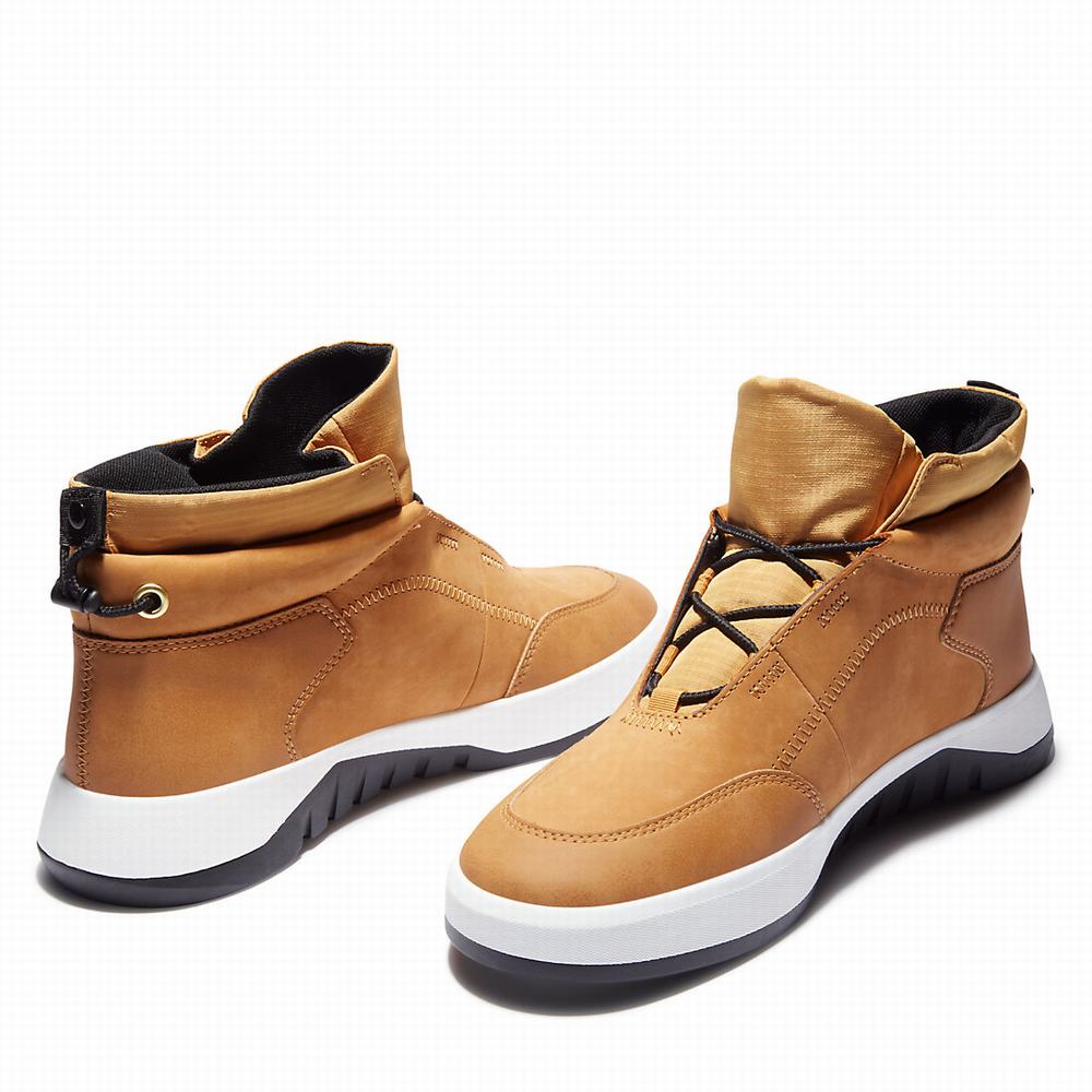 Timberland Supaway Leather Chukka Bot Erkek Sarı | TR-0496B