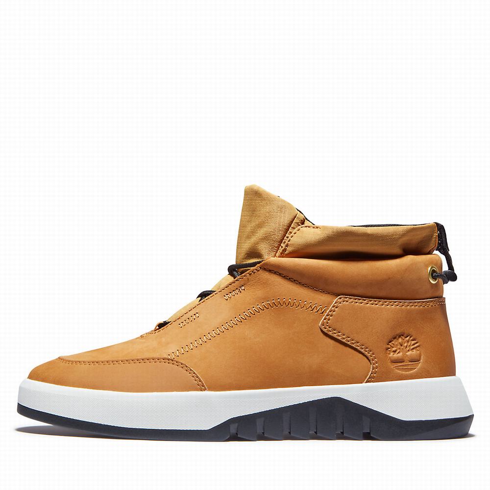 Timberland Supaway Leather Chukka Bot Erkek Sarı | TR-0496B