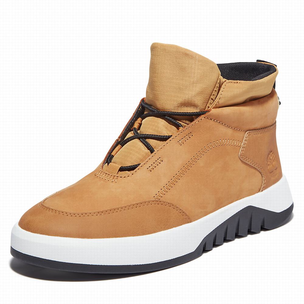 Timberland Supaway Leather Chukka Bot Erkek Sarı | TR-0496B