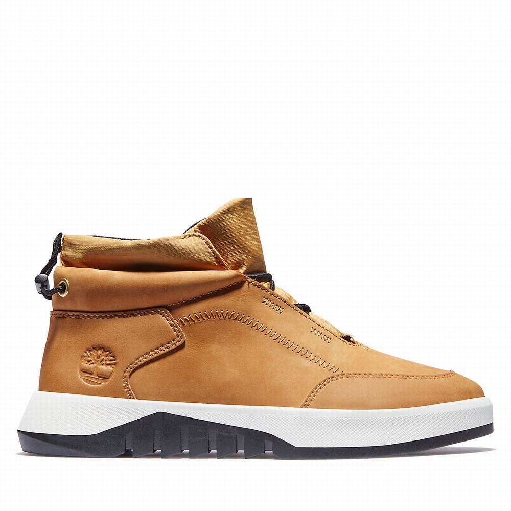 Timberland Supaway Leather Chukka Bot Erkek Sarı | TR-0496B