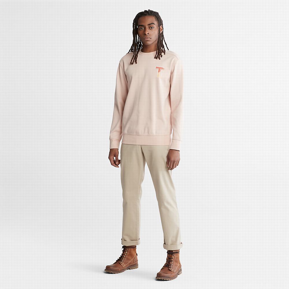 Timberland Sweatshirt with TimberFresh™ Teknolojileri Tişörtü Erkek Pembe | TR-9687H