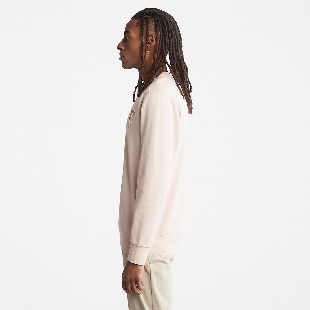 Timberland Sweatshirt with TimberFresh™ Teknolojileri Tişörtü Erkek Pembe | TR-9687H