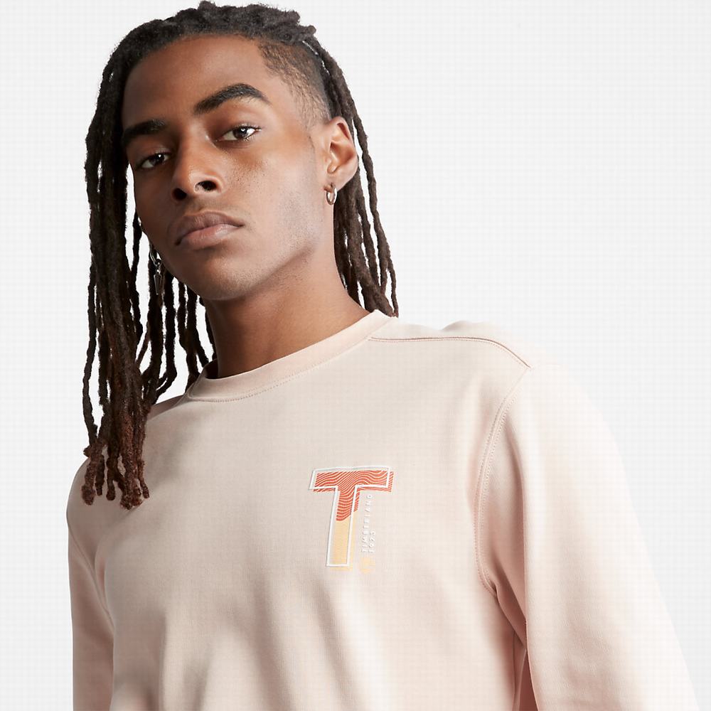 Timberland Sweatshirt with TimberFresh™ Teknolojileri Tişörtü Erkek Pembe | TR-9687H