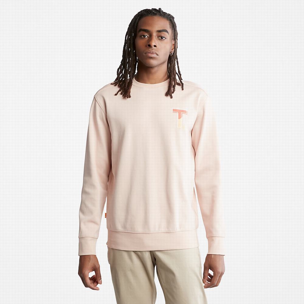 Timberland Sweatshirt with TimberFresh™ Teknolojileri Tişörtü Erkek Pembe | TR-9687H
