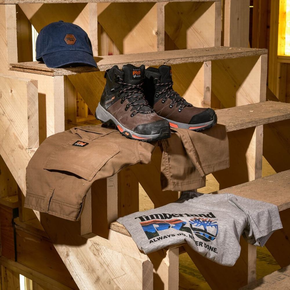 Timberland Switchback Waterproof Comp-Burunlu İş Hikers Iş Botu Erkek Kahverengi Turuncu | TR-7586V